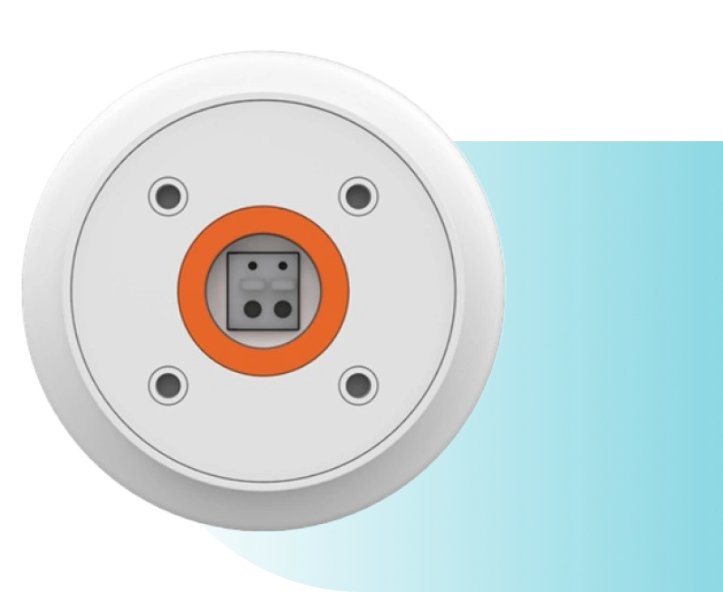 Back view of DIREK-M sensor: smart occupancy monitoring sensor with mmWave sensor technology