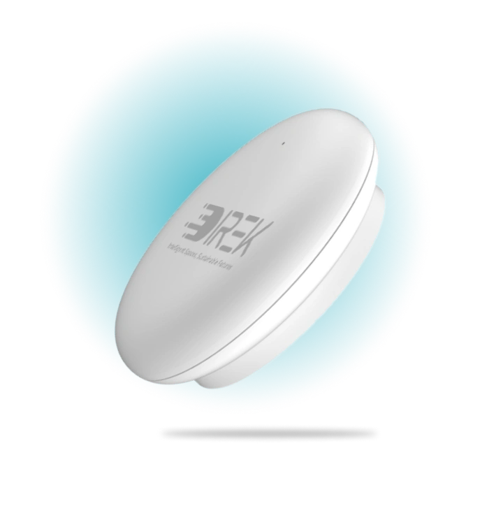 Side view of DIREK-M sensor: smart occupancy monitoring sensor with mmWave sensor technology